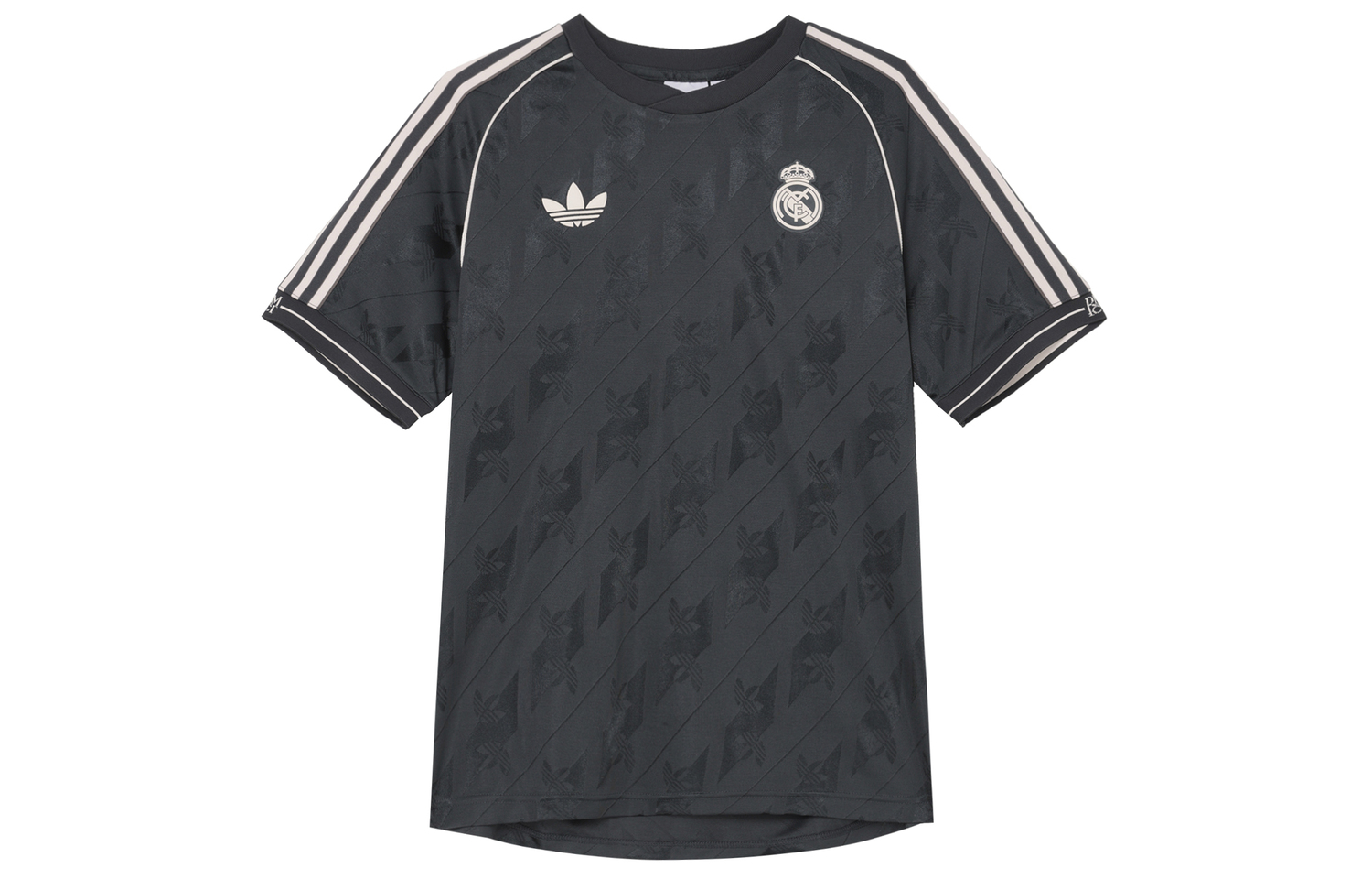 Футболка Free Shipping With AdiClub Real Madrid Lfstlr Jersey Adidas Originals, темно-серый — фото 3