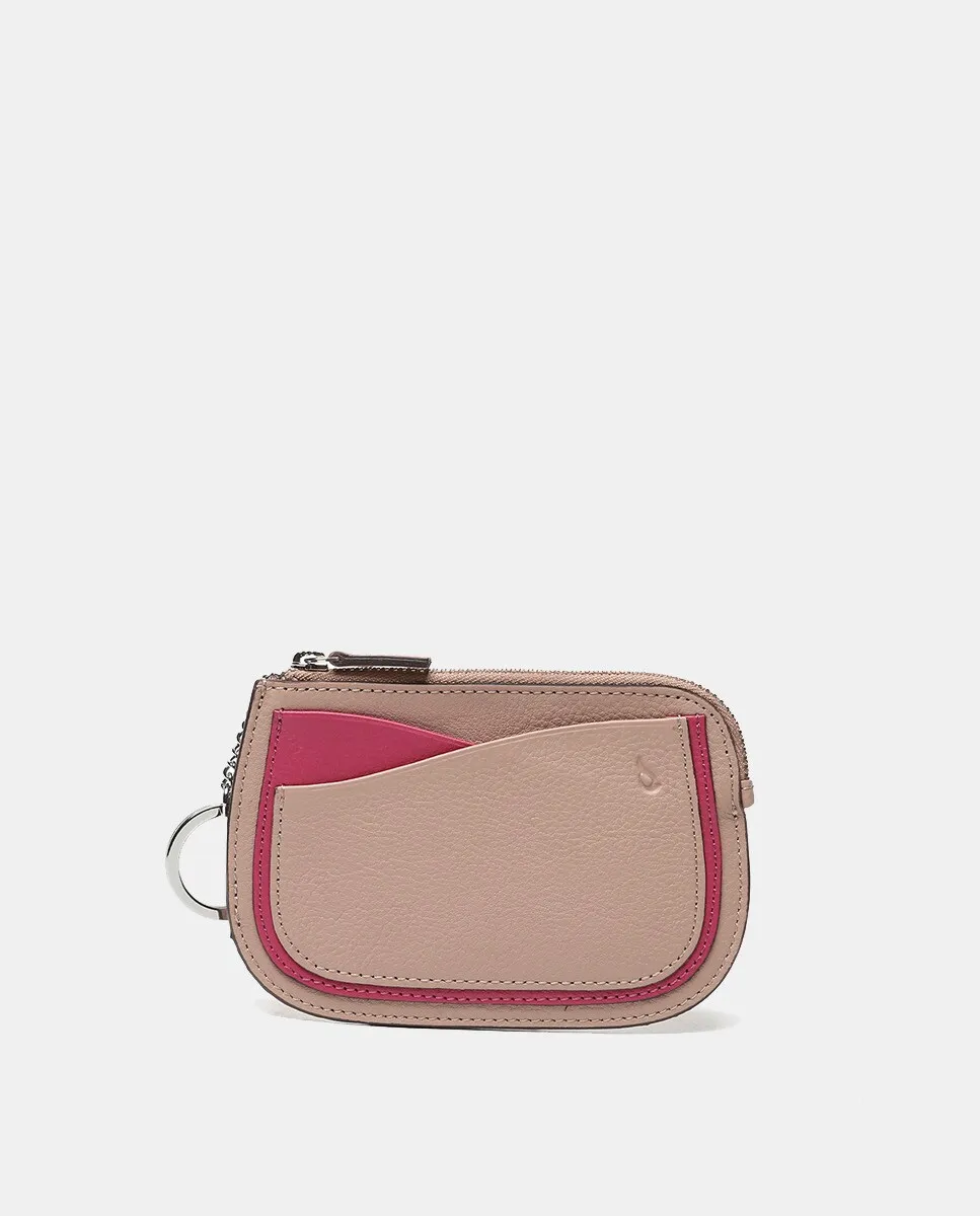 

Кошелек Oceans Diary из зеленой кожи Abbacino, розовый