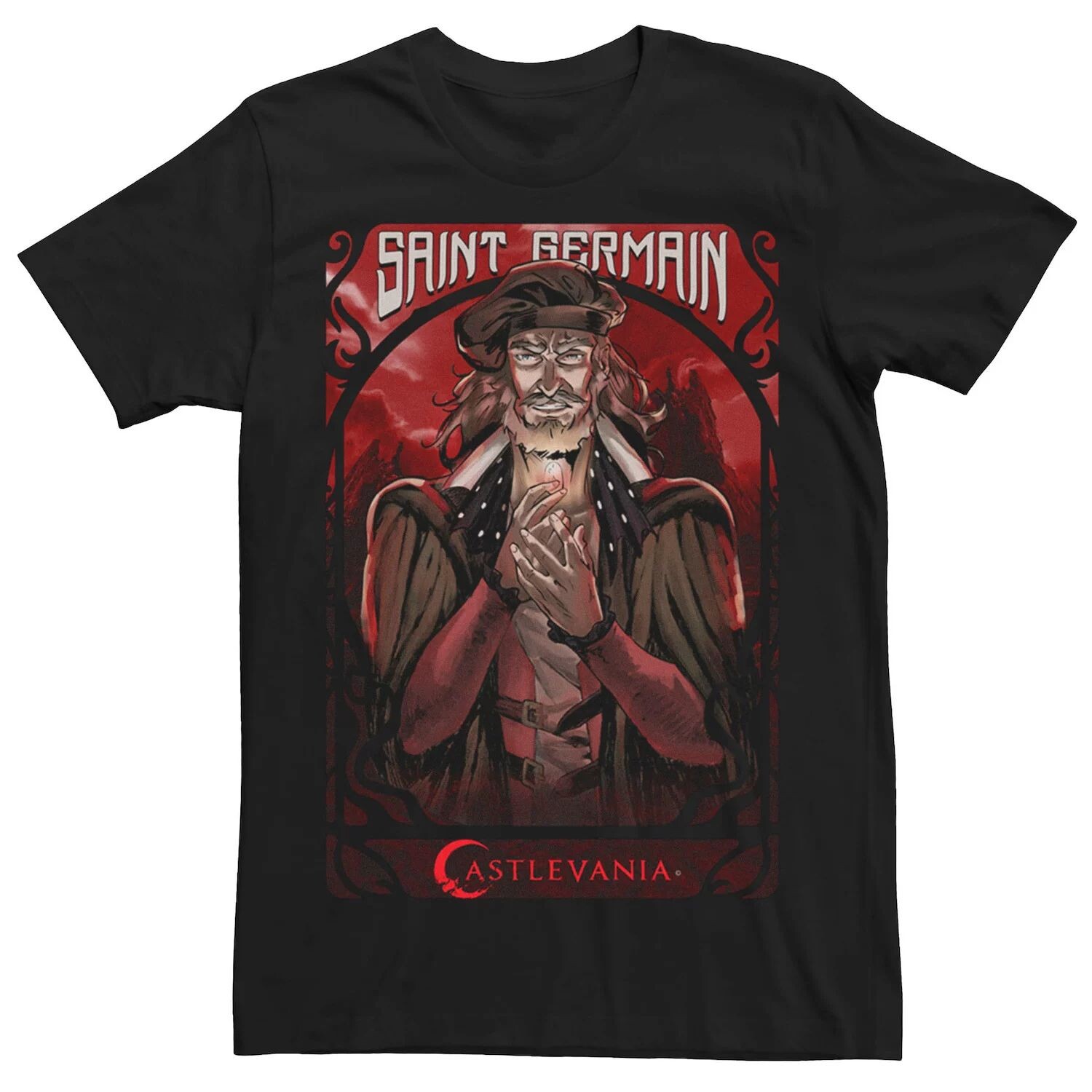 

Мужская футболка с плакатом Netflix Castlevania Saint Germain Licensed Character