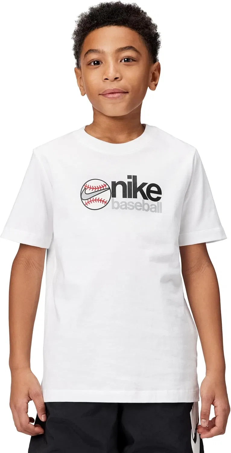 Футболка Nike Club Baseball для детей, белый