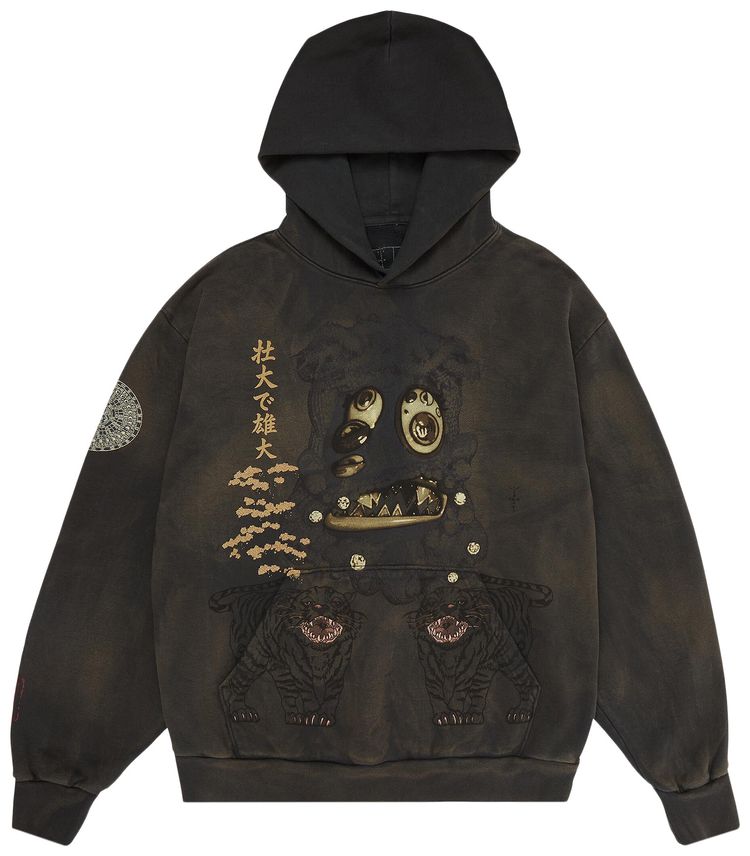 

Худи Cactus Jack от Travis Scott x Takashi Murakami Hollow Hoodie, цвет Cactus Jack by Travis Scott, коричневый