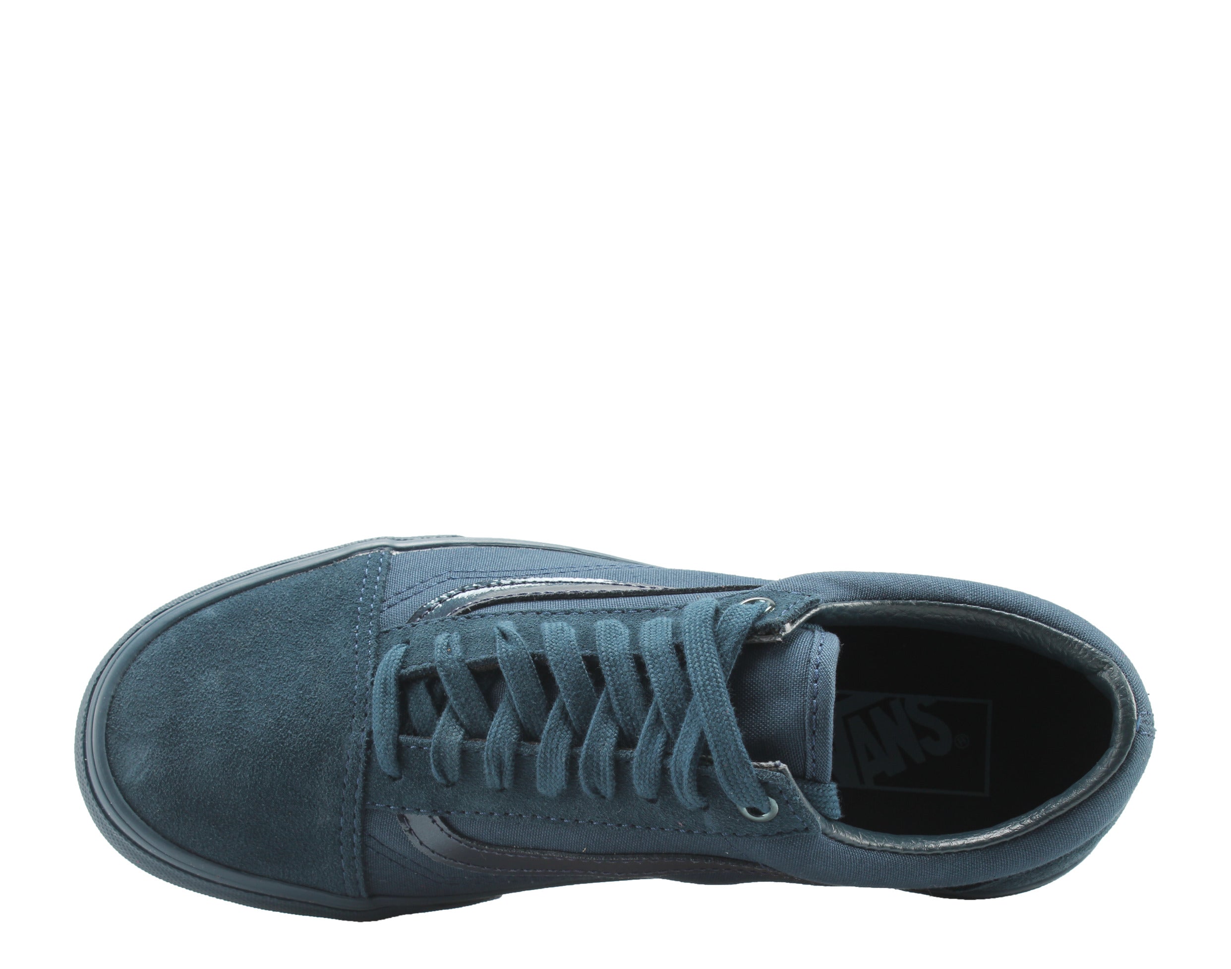 Vans Old Skool Mono Dark Teal Классические низкие кроссовки VN0A38G1QKD, синий — фото 4