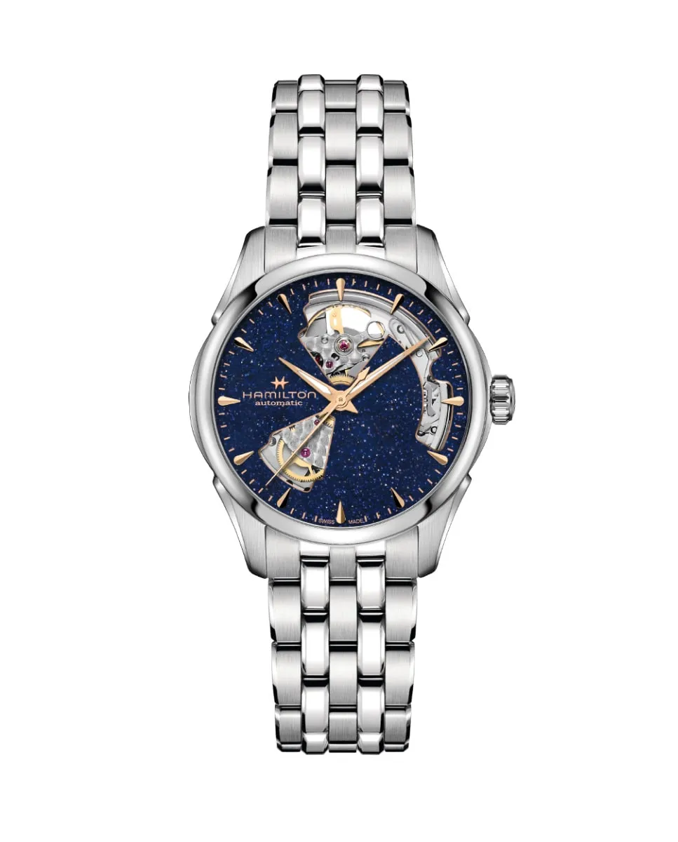 

Jazzmaster Open Heart Automatic 36 мм мужские часы H32215142 из стали Hamilton, серебряный