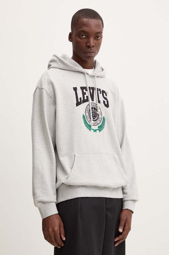 

Хлопковая толстовка Levi's, серый