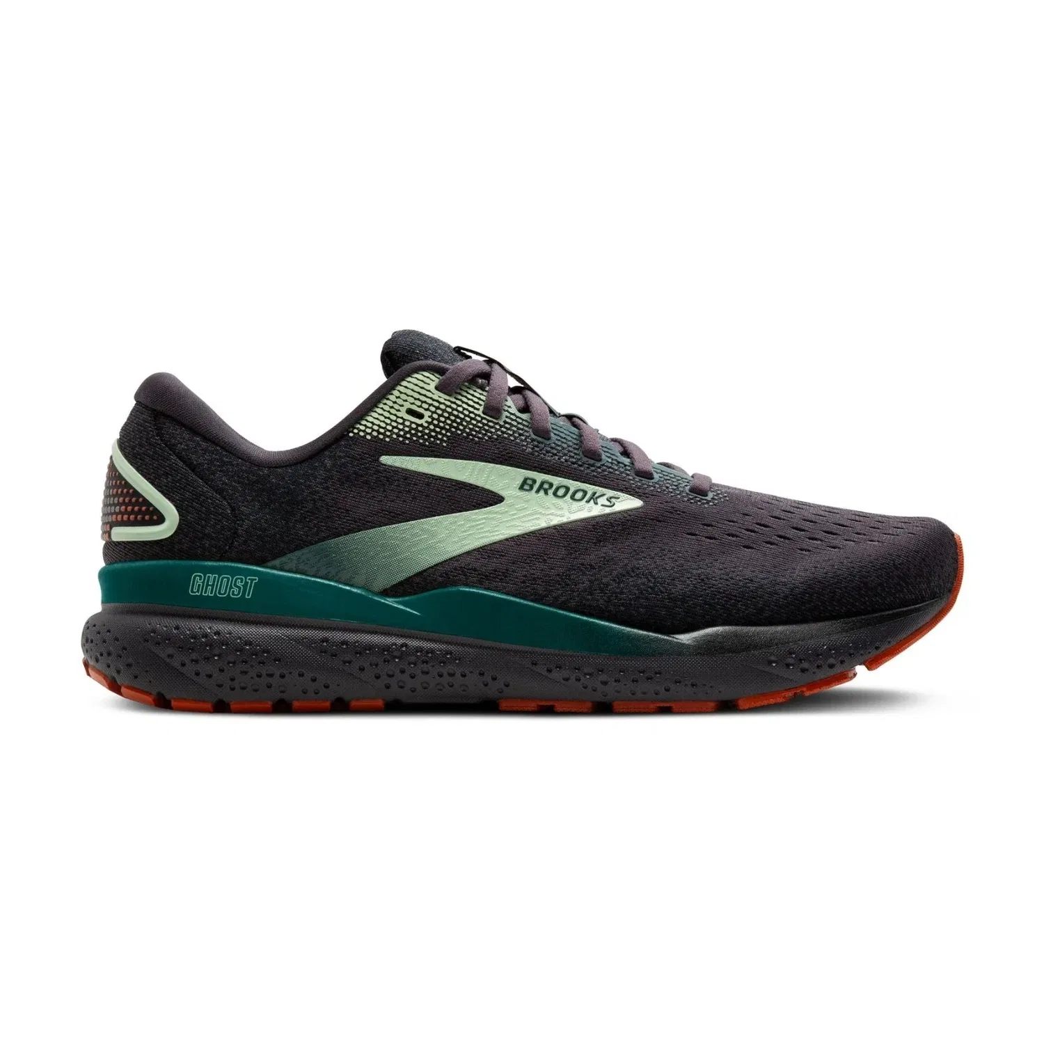 Мужские кроссовки Brooks Ghost 16 110418-1D-038, черные, жемчужного цвета, спортивные, для бега