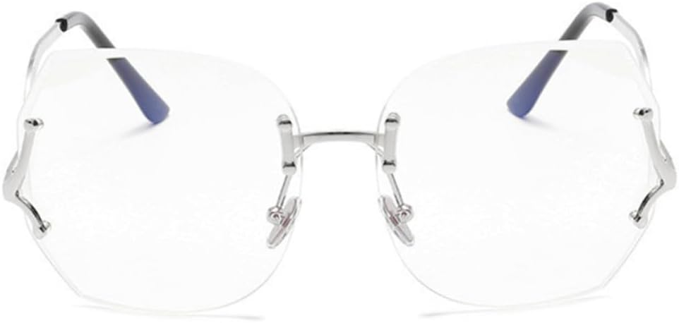 

Стильные безрамочные солнцезащитные очки большого размера для женщин. Безободковый дизайн, идеально подходят для пляжа и активного отдыха на природе. Легкие мягкие носовые упоры для комфорта CALLARON, Silver