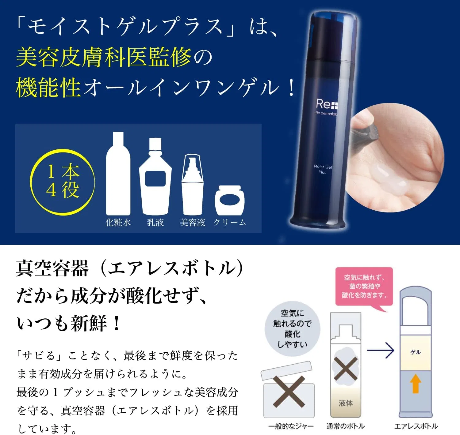 Гель для умывания Re Derma Lab — Moist Gel Plus All-in-One, 100 г — фото 4