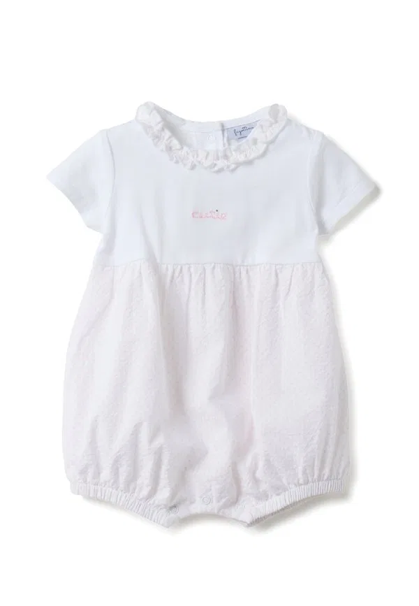 В комбинезоне с воротником-рюшами Ovs, White Pink