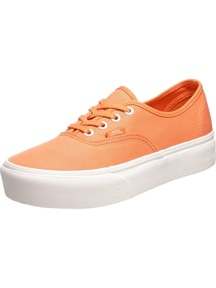 

Кроссовки на шнуровке Vans, цвет melon/blanc de blanc