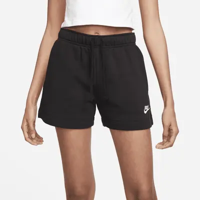 Шорты Nike Sportswear Club Fleece, черный/белый — фото 4