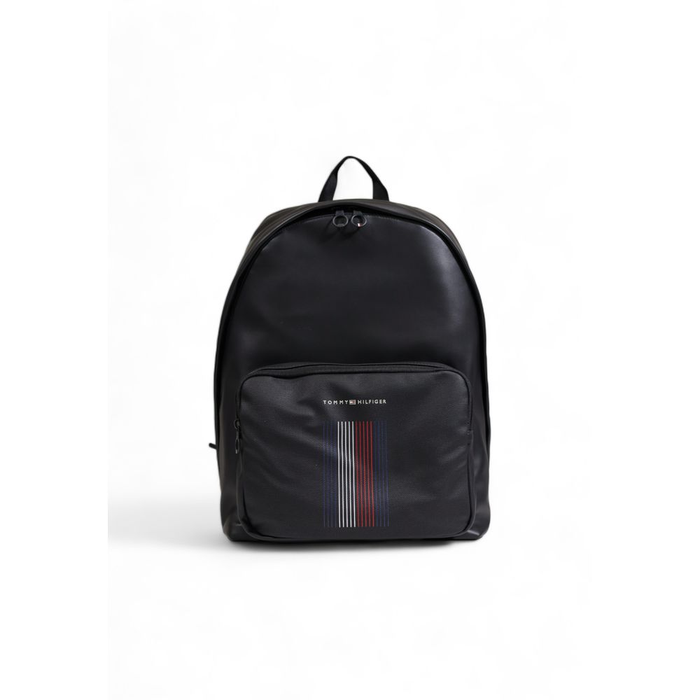 

Черный рюкзак из полиэстера и искусственной кожи Tommy Hilfiger