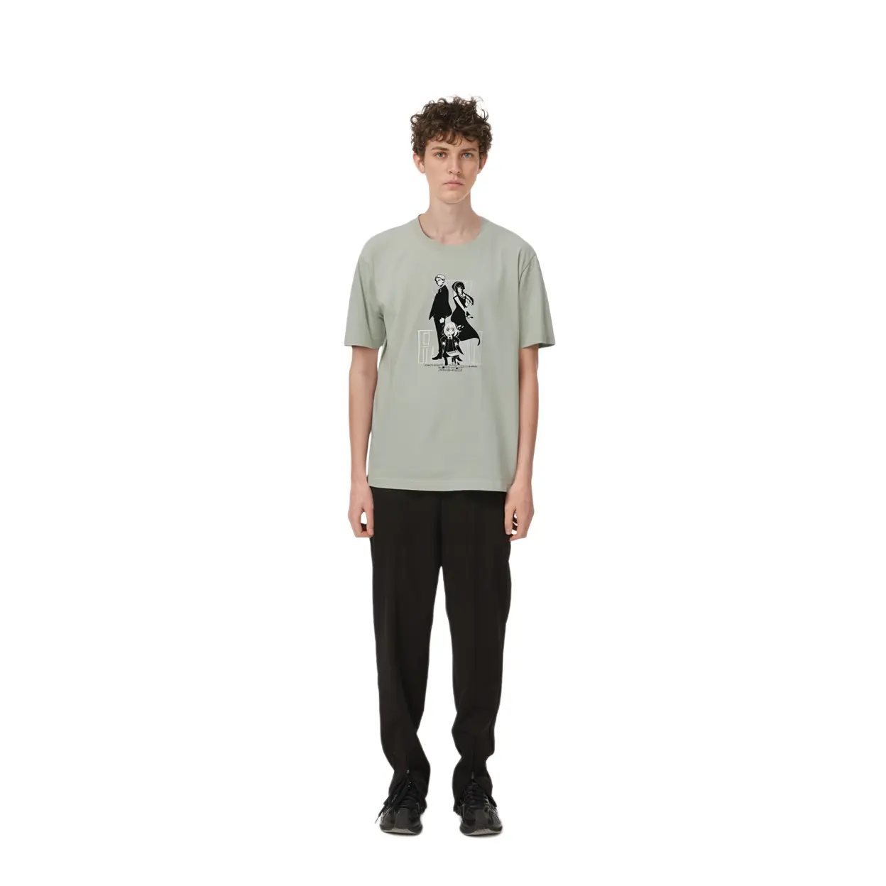 Футболка мужская Sage Green Uniqlo, зеленый — фото 4
