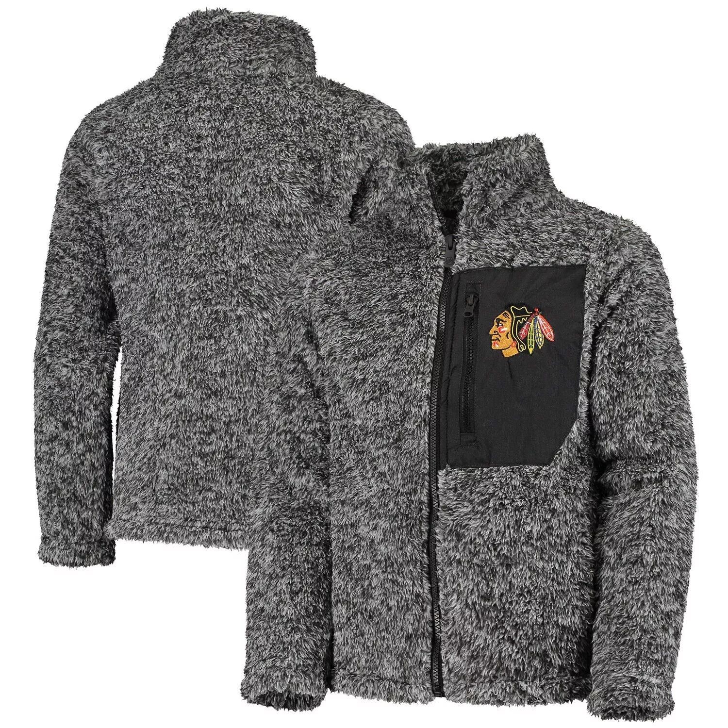 

Черная молодежная куртка Chicago Blackhawks Fan Gear из шерпы с молнией во всю длину Outerstuff, Черный, Черная молодежная куртка Chicago Blackhawks Fan Gear из шерпы с молнией во всю длину Outerstuff