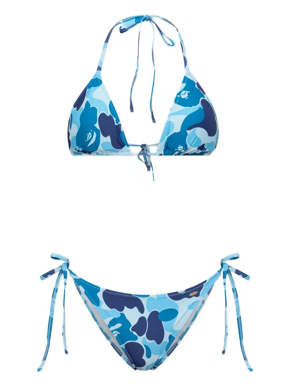 

Бикини с камуфляжным принтом A BATHING APE, синий