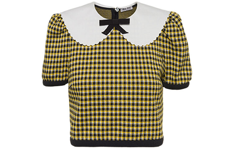 

Топ женский Miu Miu укороченный, желтый