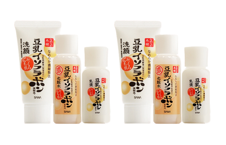 

Мини-набор из трех средств: очищающее средство для кожи 30г*2 + лосьон для кожи 40мл*2 + лосьон для красоты 30мл*2 Sana