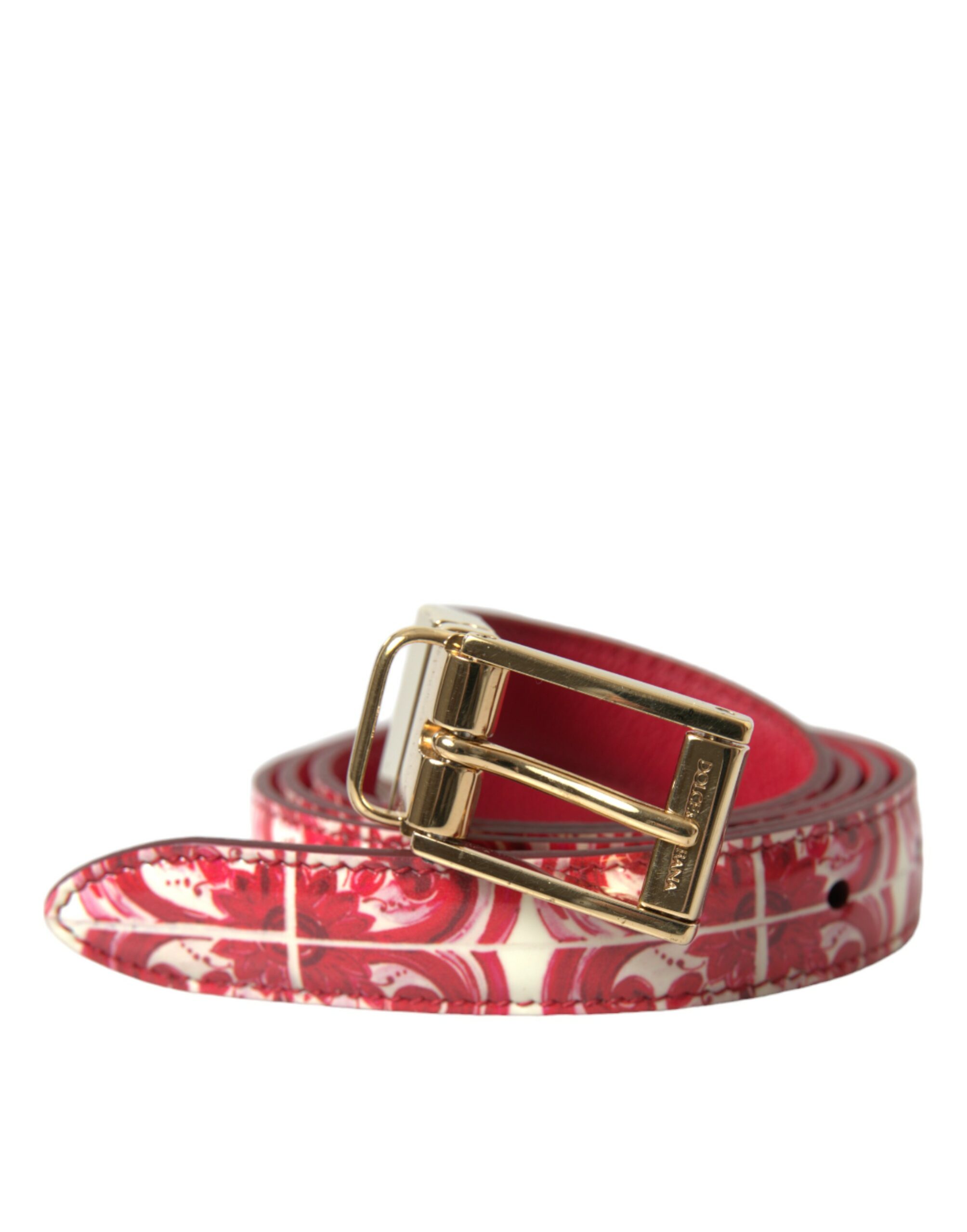 

Элегантный пояс из красной телячьей кожи Dolce & Gabbana