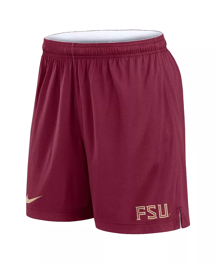 Мужские бело-гранатовые реверсивные шорты для тренировок Florida State Seminoles Primetime Nike — фото 4