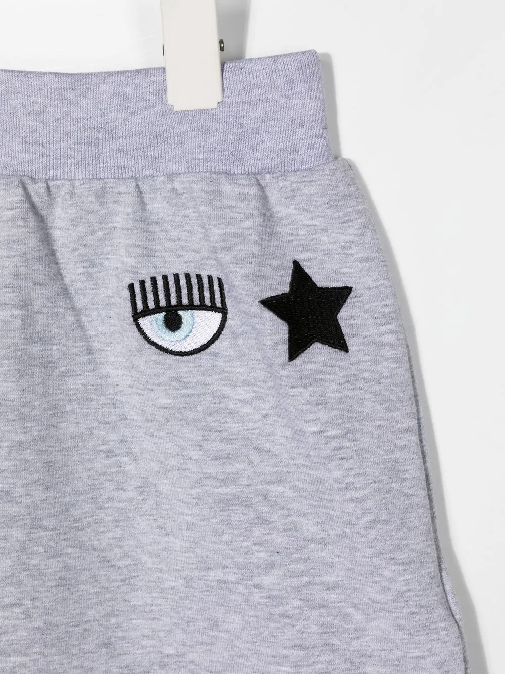 Спортивная юбка с принтом Eyelike Chiara Ferragni Kids, серый — фото 3