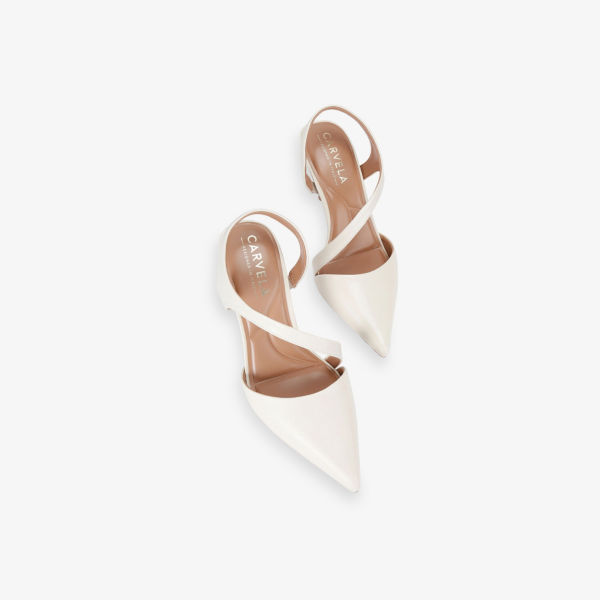 Туфли Carvela лакированные на каблуке, белый — фото 2