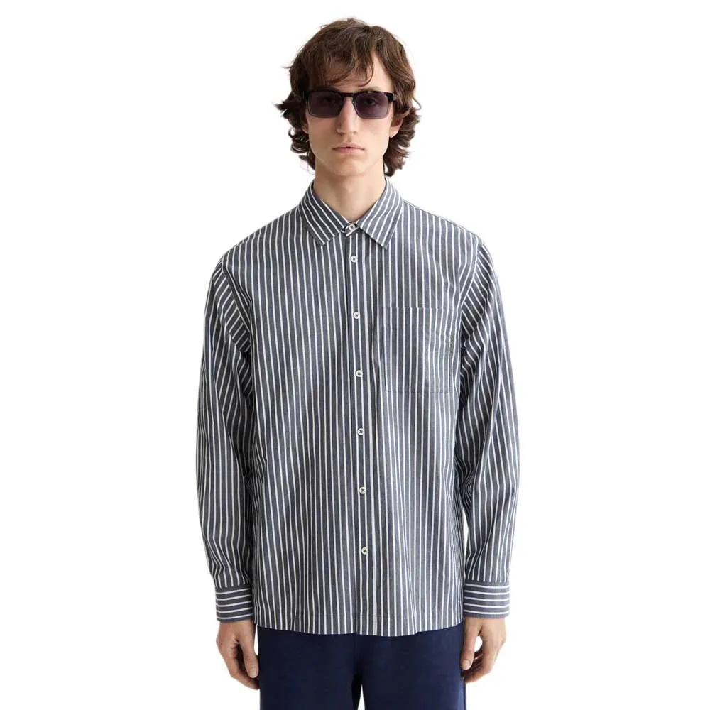 

Рубашка Scotch & Soda Striped Relaxed Fit, серый