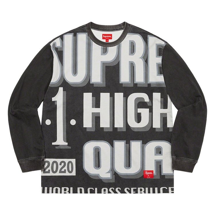 

Топ Supreme World Class Long-Sleeve Top Black, черный