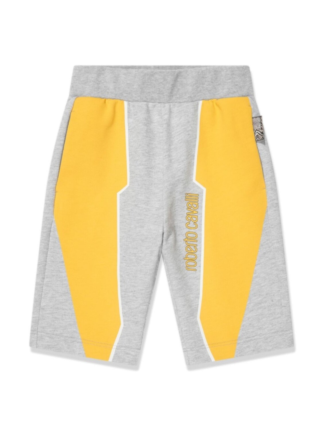 

Спортивные шорты в стиле колор-блок Roberto Cavalli Junior, серый