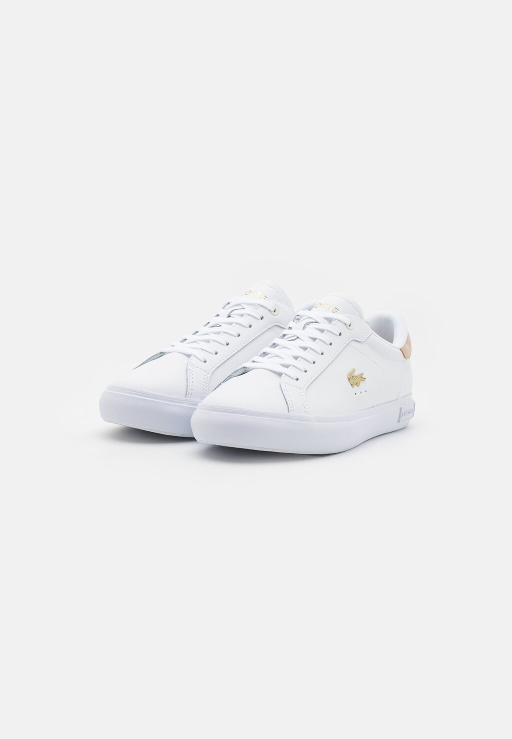 

Кроссовки на шнуровке POWERCOURT 224 Lacoste, белый