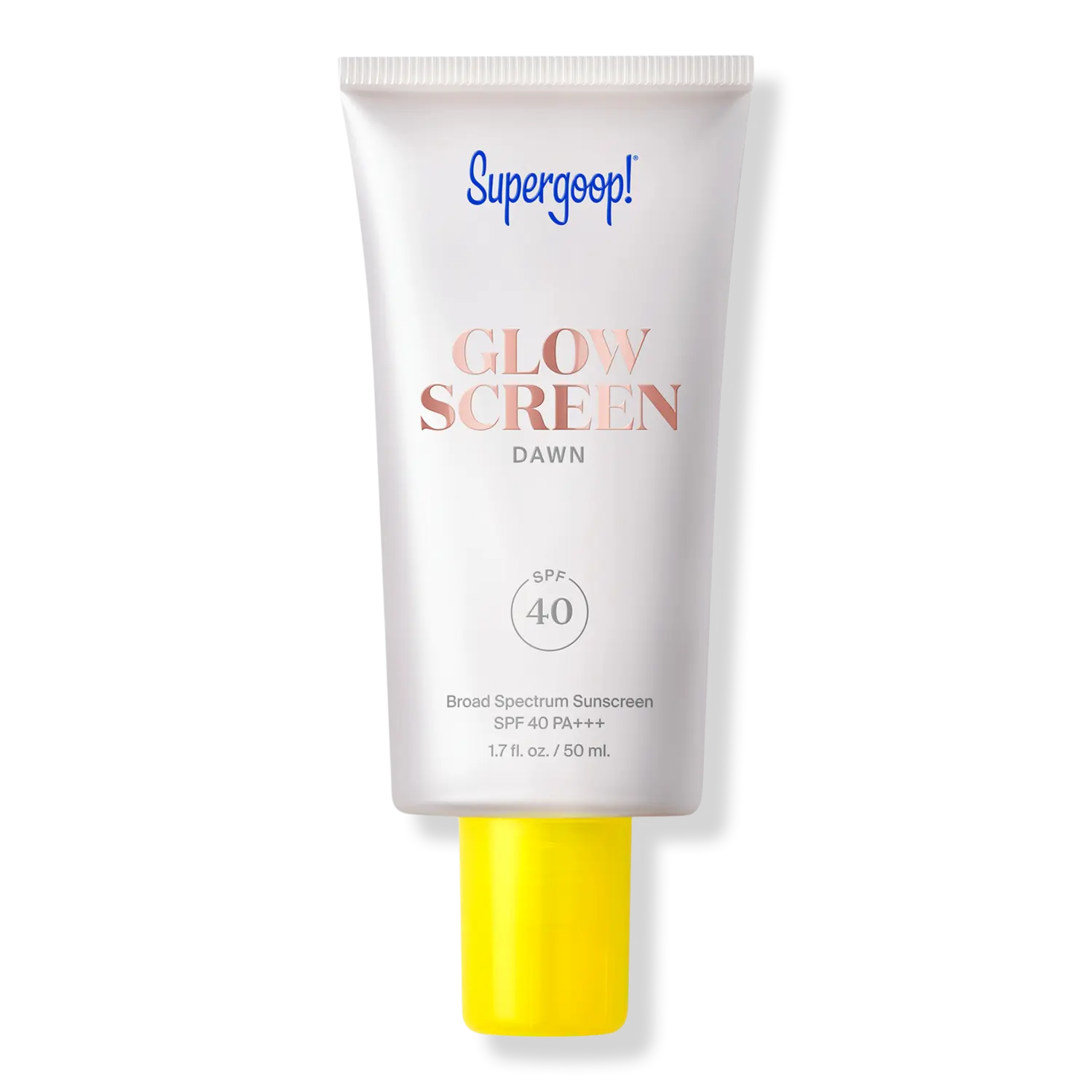 

Солнцезащитный крем Glowscreen SPF 40 с гиалуроновой кислотой и ниацинамидом Supergoop!, Dawn (pink pearl glow)