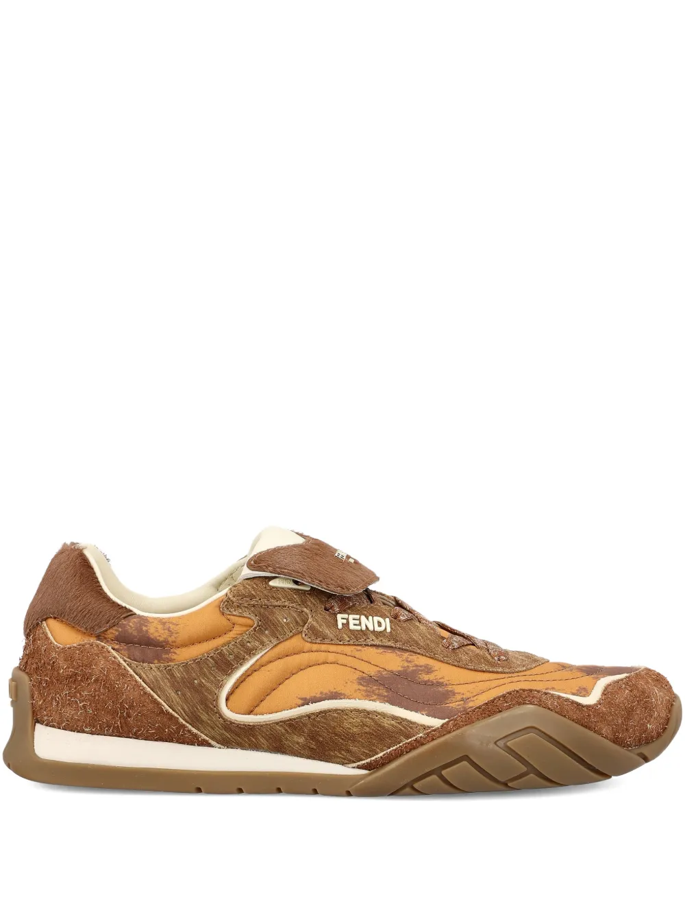 Кроссовки Wave Pulse Fendi, коричневый