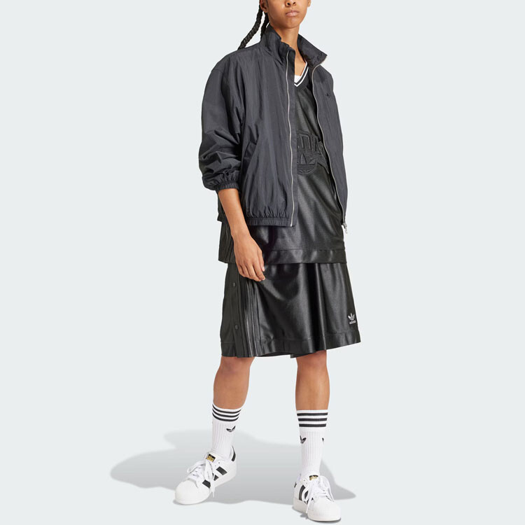 Премиальный женский жилет без рукавов черного цвета Adidas Originals — фото 4