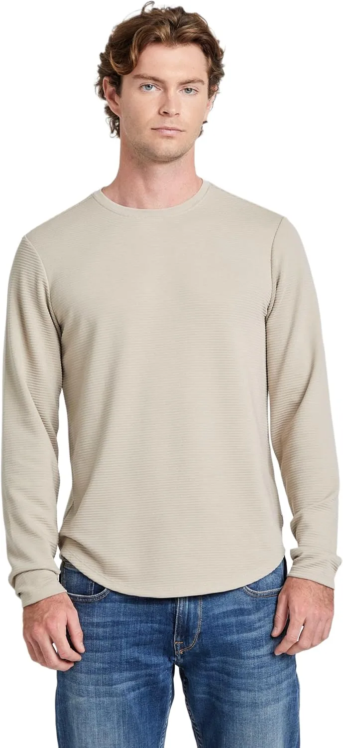 

Мужская футболка Guess с длинным рукавом и линейной текстурой