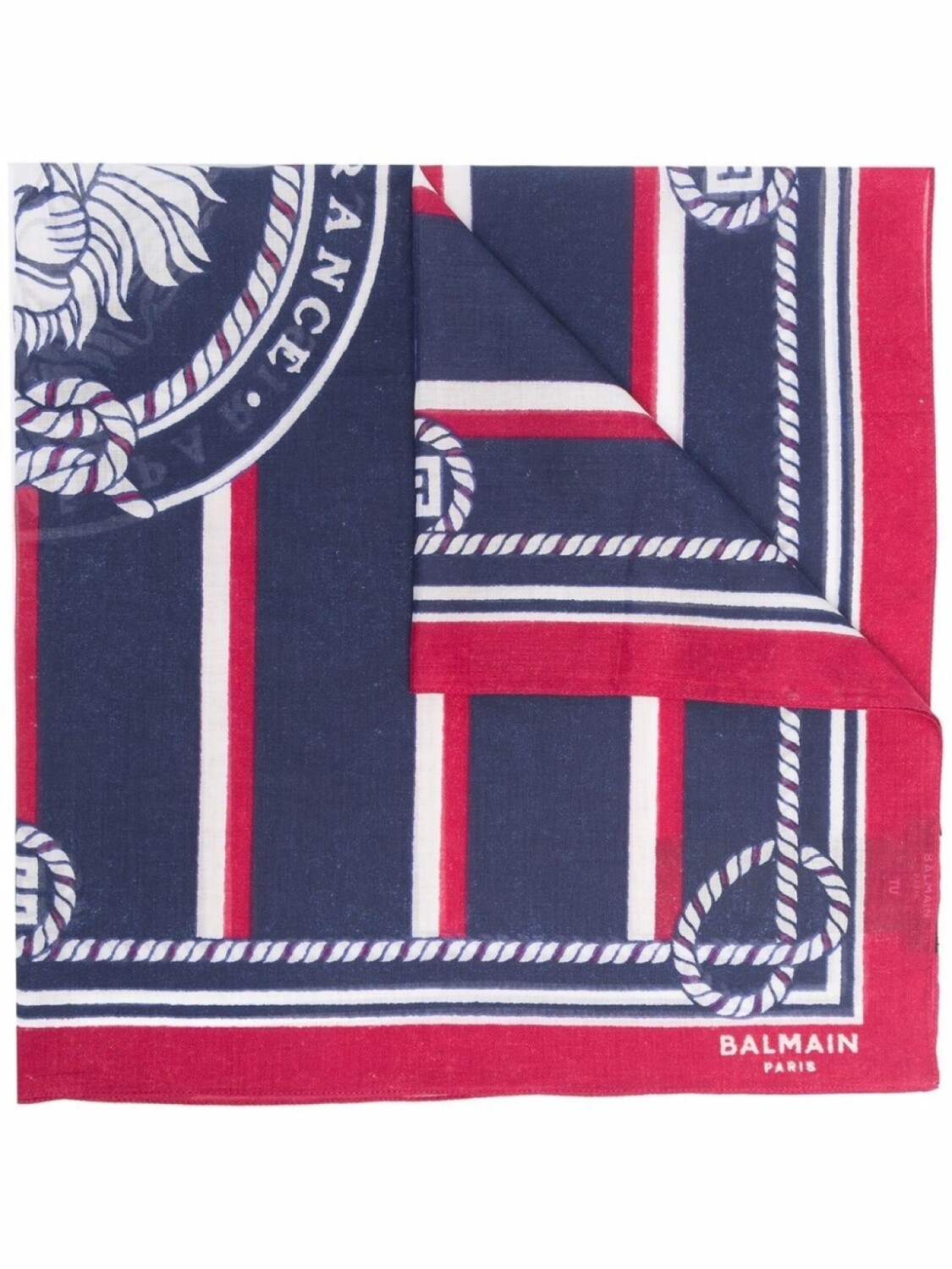 

Balmain платок в полоску, синий