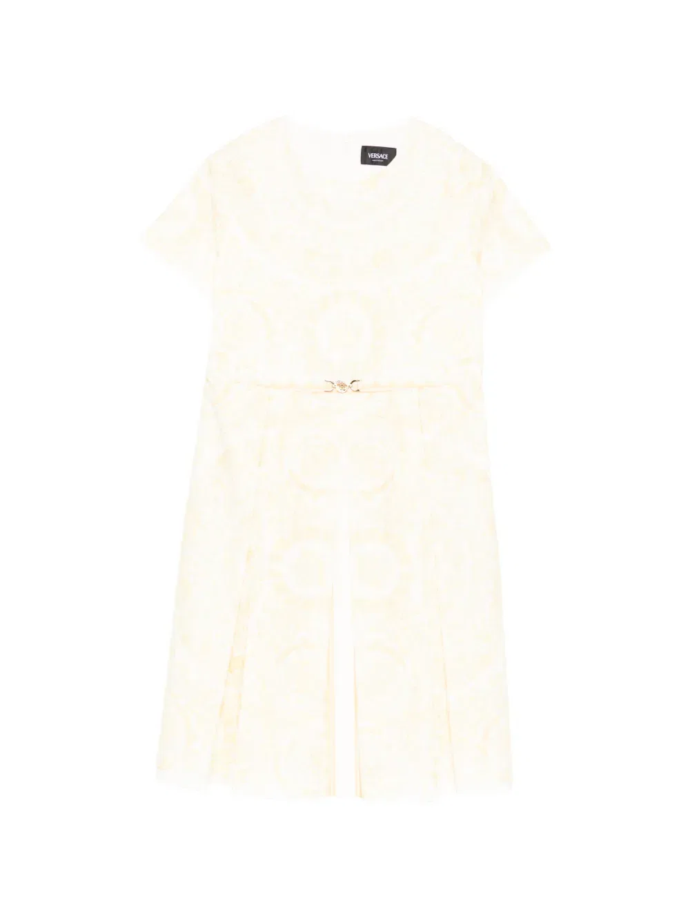 Платье с логотипом Versace Kids, нейтральный