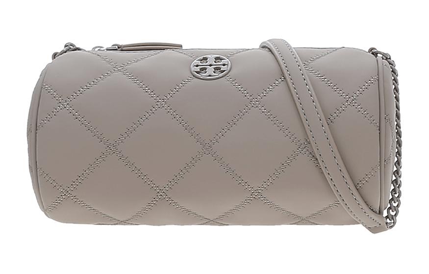 

Кожаная сумка-цилиндр, сумка через плечо, маленькая женская сумка-кроссбоди серого цвета TORY BURCH, Set (Bag+Dust Bag)