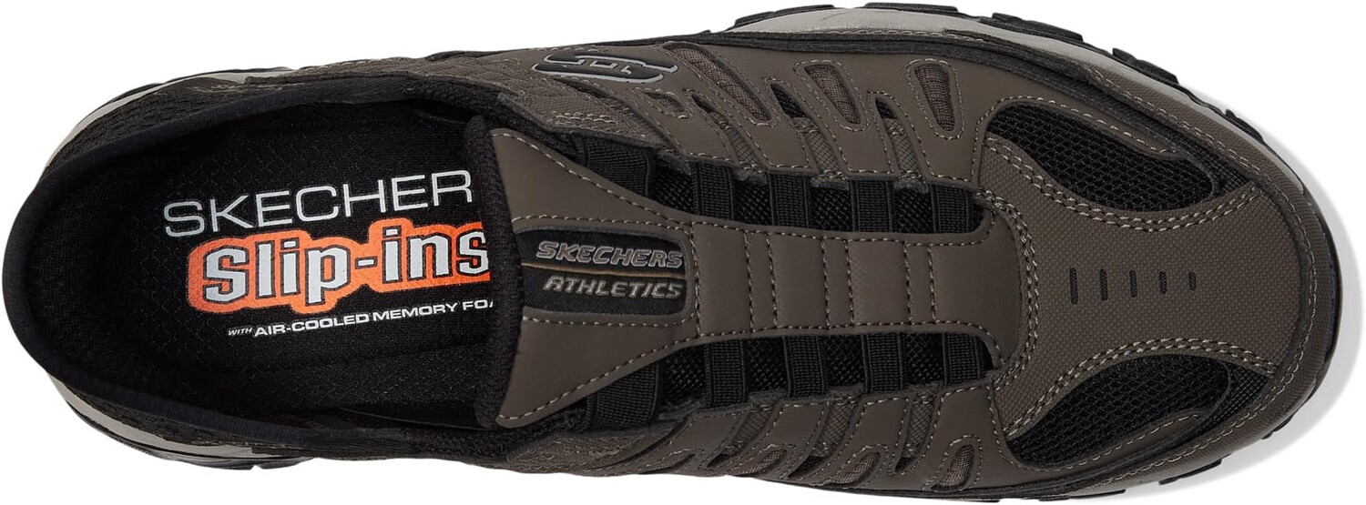 Кроссовки Afterburn M. Fit Ridgeburn Hands Free Slip-Ins SKECHERS, коричневый — фото 2