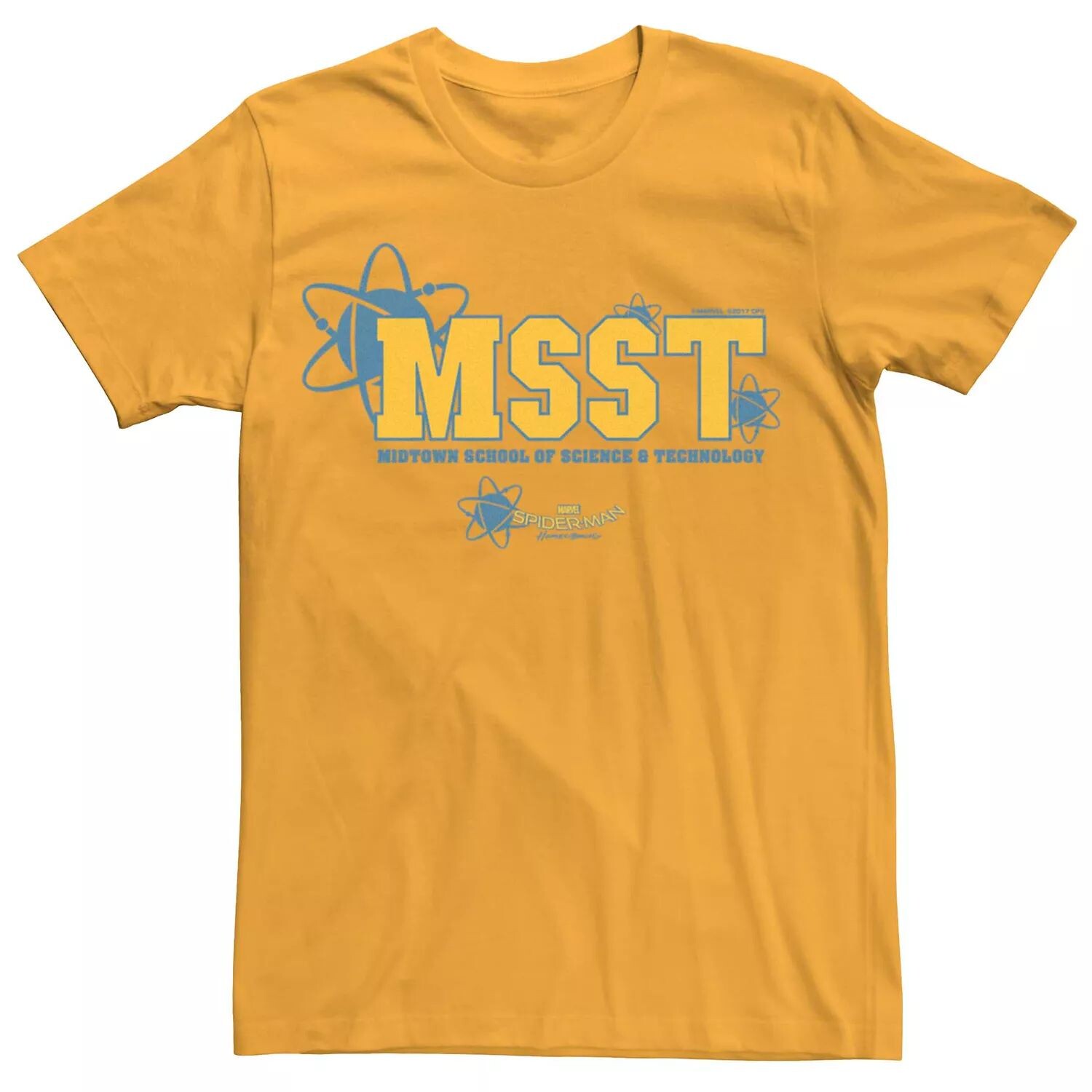 

Мужская футболка Midtown School of Science and Technology с изображением Человека-паука Marvel Licensed Character, золотой, Желтый, Мужская футболка Midtown School of Science and Technology с изображением Человека-паука Marvel Licensed Character, золотой