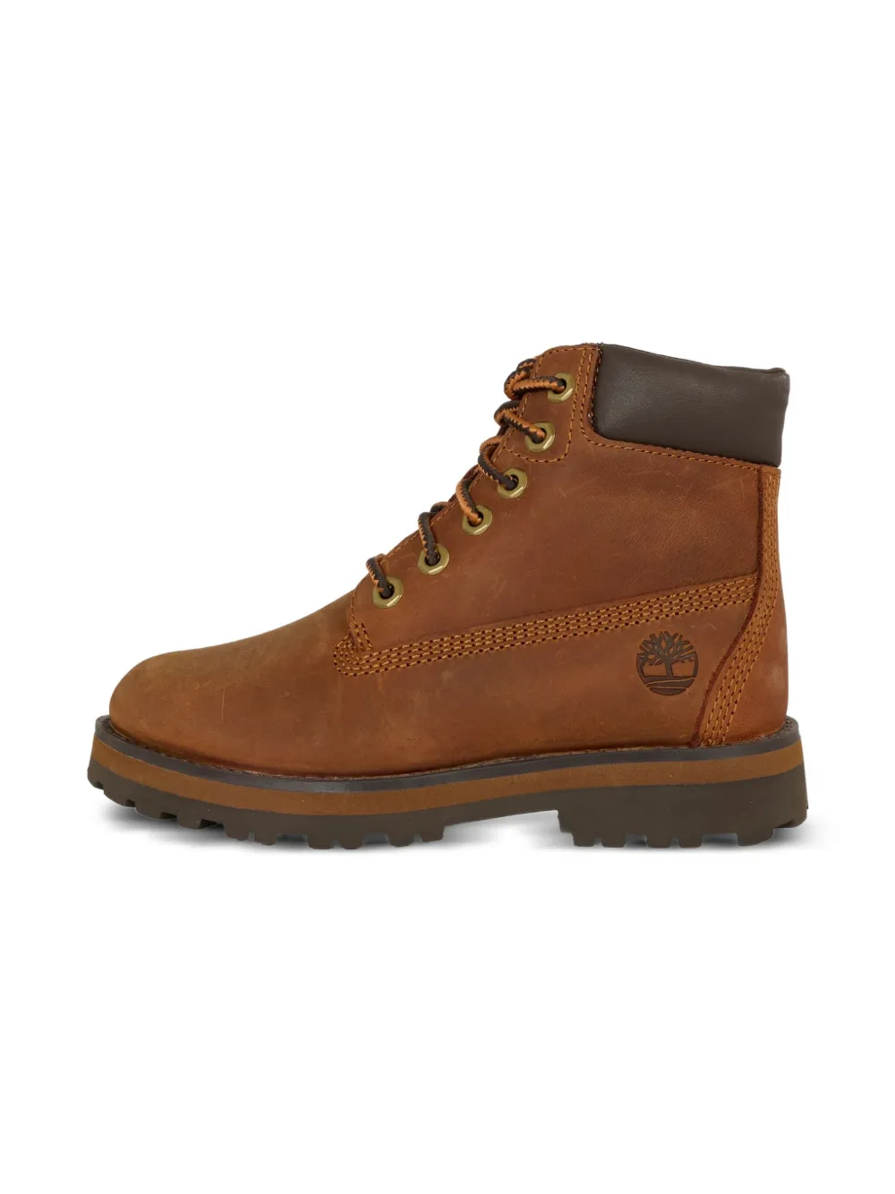 

Кожаные ботинки на шнуровке Timberland Kids, коричневый