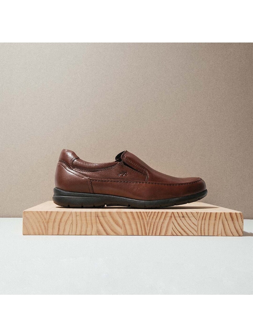 Мужские мокасины коричневого цвета из кожи Fluchos, коричневый — фото 4