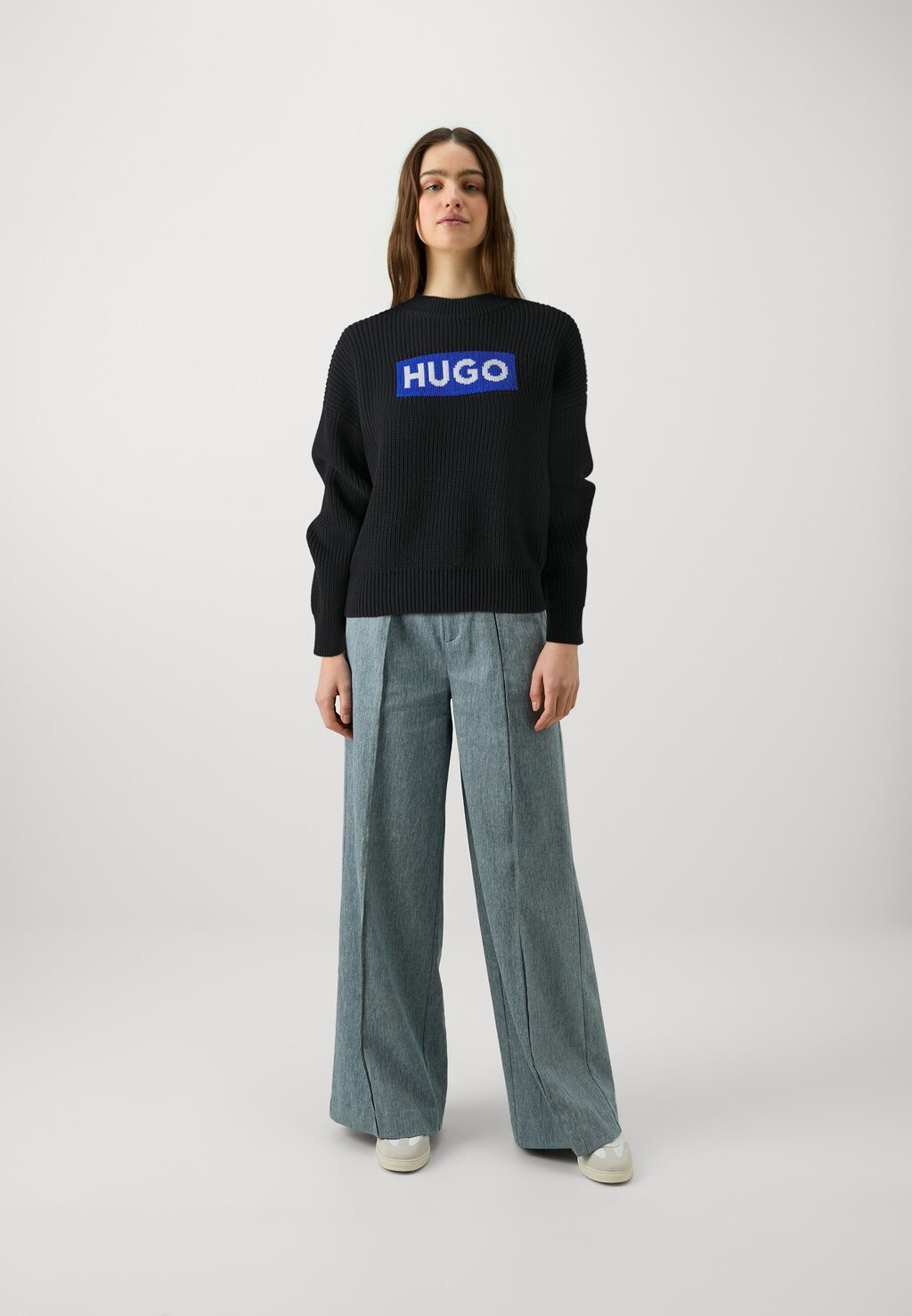 

Вязаный свитер SLOGER HUGO, черный