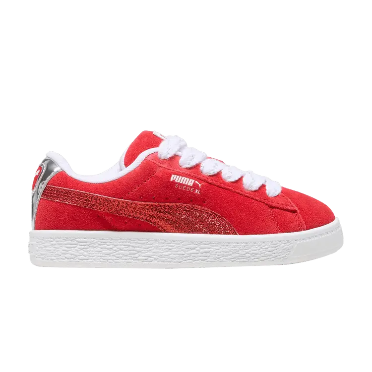 

Кроссовки Puma Suede XL Little Kid Holiday Glitz, красный