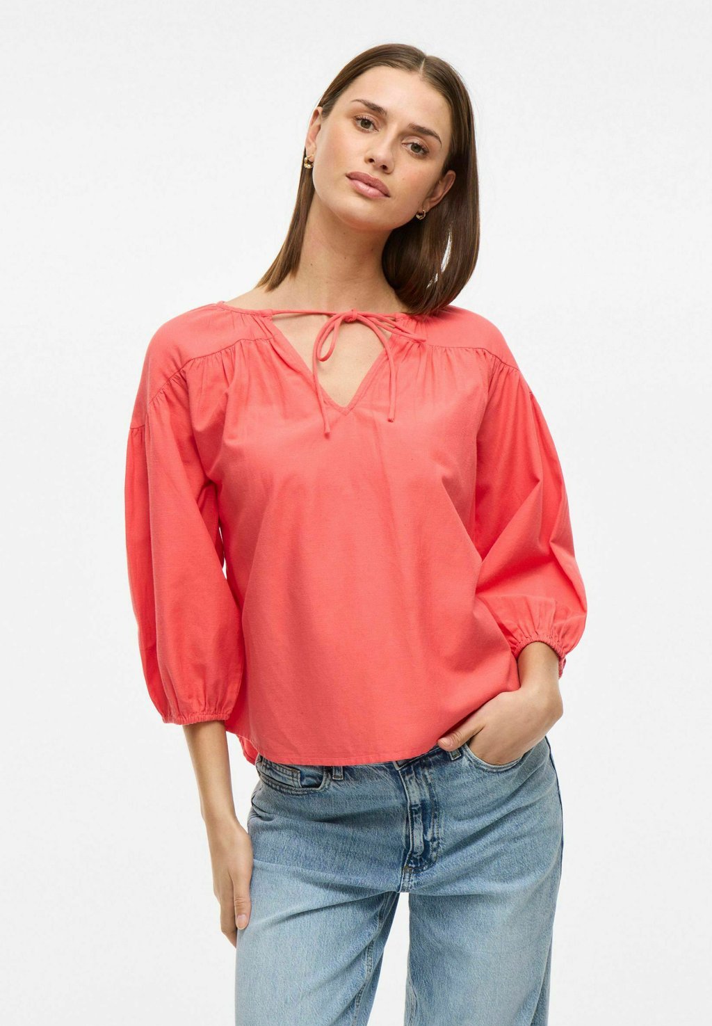 

Блуза MIT 3/4 ARMELN V-AUSSCHNITT VILA, розовый