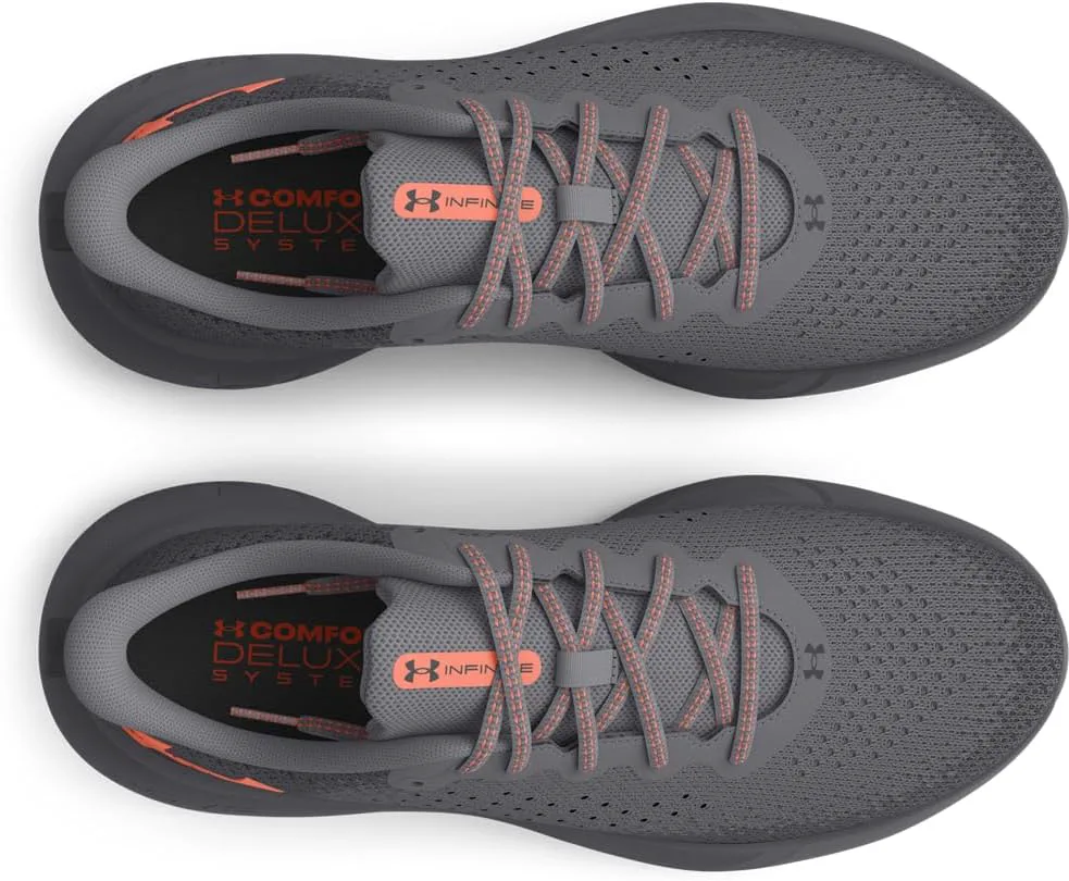 Мужские беговые кроссовки Under Armour Infinite, серый/синий — фото 4