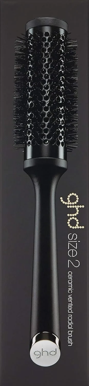 Круглые щетки ghd с керамической вентиляцией и натуральной щетиной, Black — фото 2