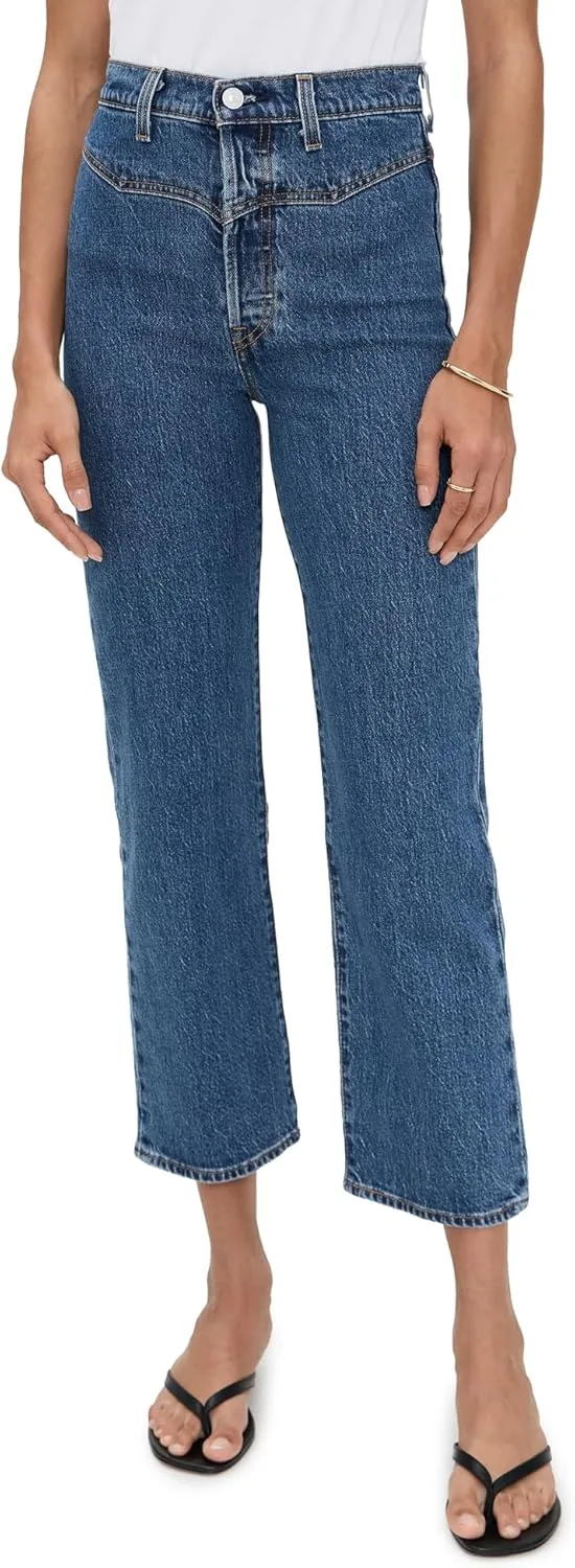 Levi's Premium женские джинсы Ribcage Western Yoke, Valley View Stone