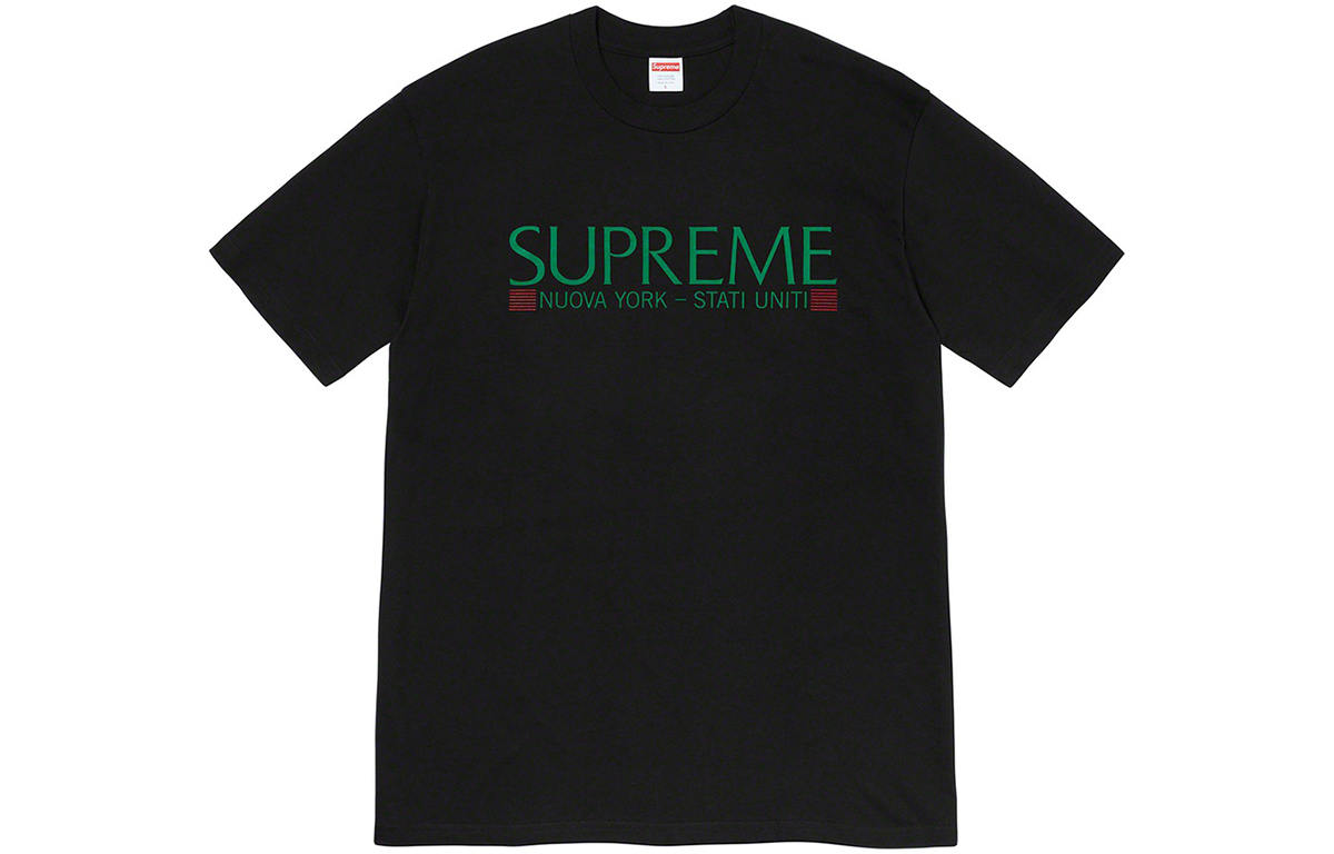 Футболка Supreme Nuova York, оранжево-красная — фото 4