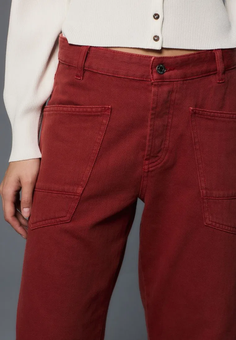 Джинсы, два накладных кармана, Double Pocket Barrel Jeans Next — фото 3