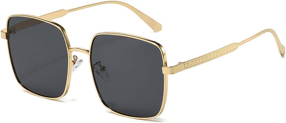 

Модные маленькие солнцезащитные очки для женщин и мужчин, роскошные солнцезащитные очки в стиле стимпанк с металлической оправой, винтажные мужские очки с защитой от УФ-излучения UV400 generic, Gold Gray