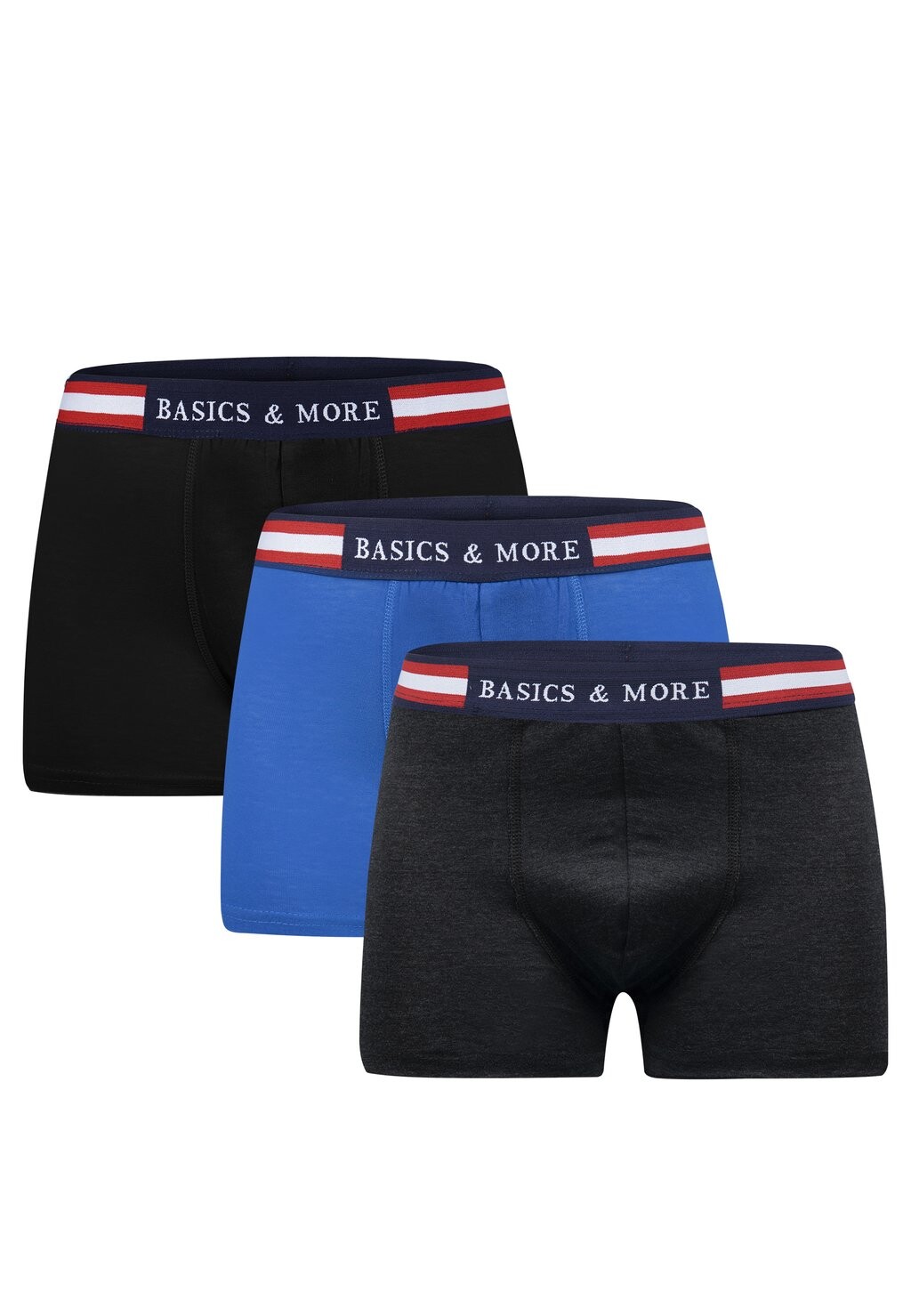 

Боксеры 3 PACK Basics and More, черный