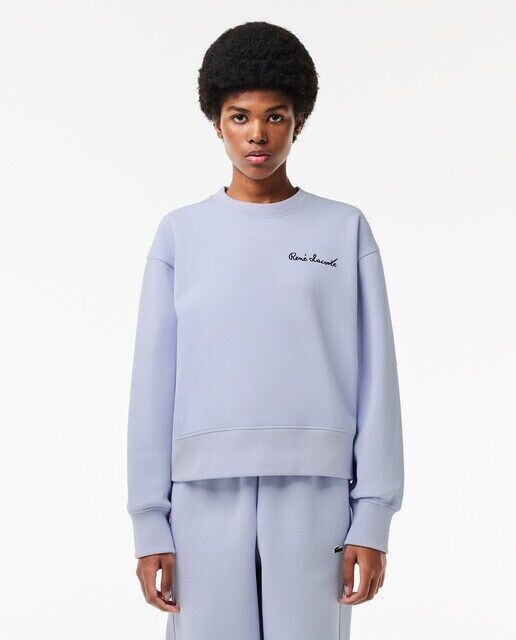 

Толстовка оверсайз-джоггер из двусторонней ткани Lacoste, светло-синий